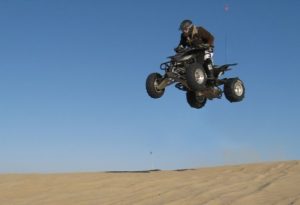 Man riding ATV