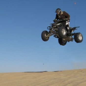 Man riding ATV