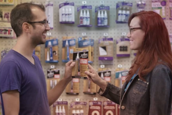 Couple meets over glue