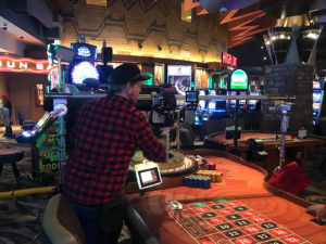 Filming a casino
