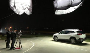 Filming an SUV