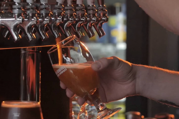 Beer on tap