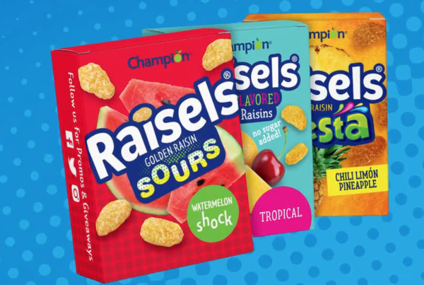 Raisels golden raisin boxes