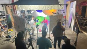 Production Team on set
